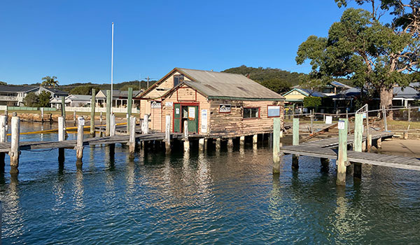 Empire Bay Marina boatshed