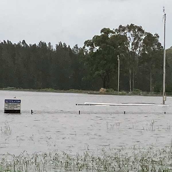 Manning Valley Race Club under recent flooding