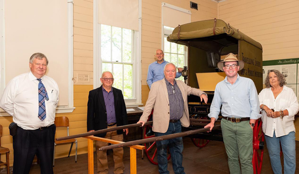 Northern Tablelands MP Adam Marshall (wearing hat) with friends of the Armidale Museum of Education