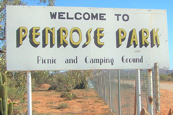 Penrose Park signage Penrose Park signage
