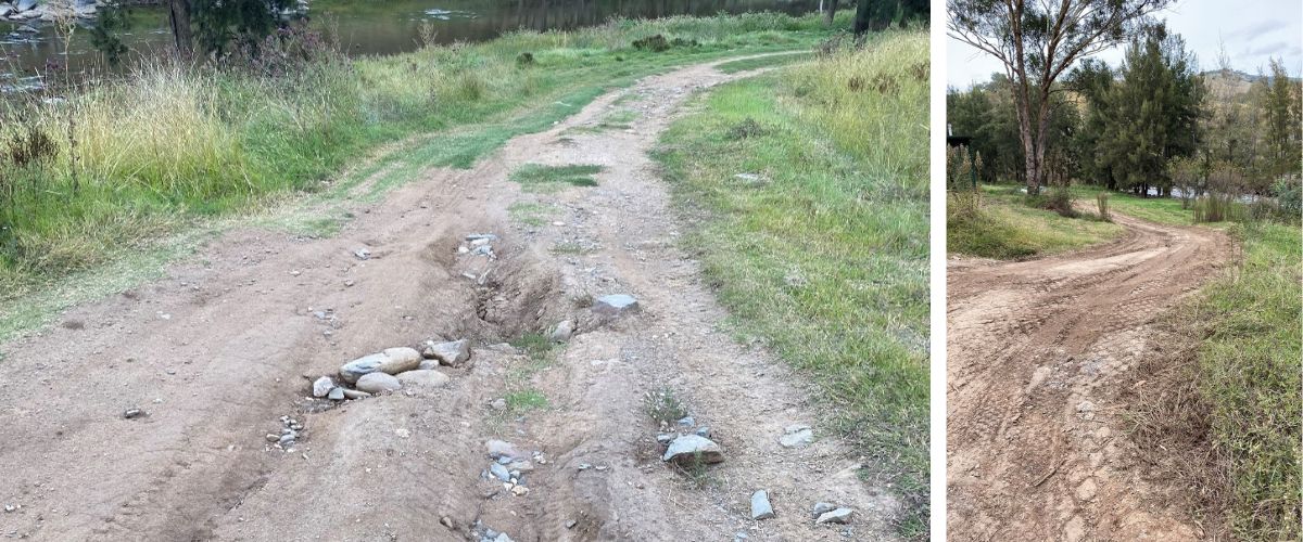 Bridle Track Reserves before and after view